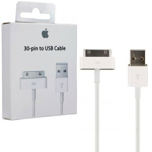 CAVO USB 30 PIN ORIGINALE APPLE MA591G/C - COLORE BIANCO BLISTER