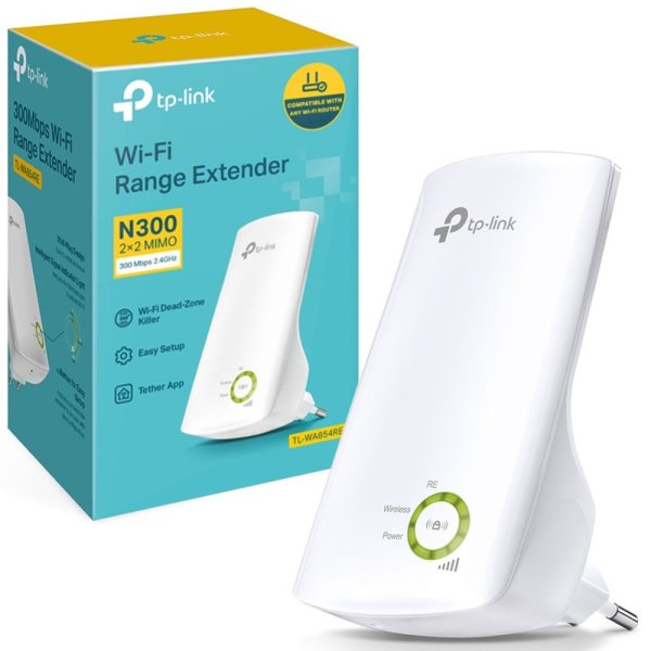 POCKET RANGE EXTENDER N 300Mbps CON SMART SIGNAL INDICATOR COLORE BIANCO TL-WA854RE TP-LINK BLISTER