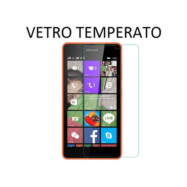 PELLICOLA PROTEGGI DISPLAY VETRO TEMPERATO 0,33mm per MICROSOFT LUMIA 540 DUAL SIM
