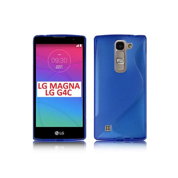 CUSTODIA GEL TPU SILICONE DOUBLE per LG MAGNA, G4C, H525N COLORE BLU