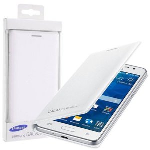 CUSTODIA FLIP COVER ORIGINALE SAMSUNG per G530H GALAXY GRAND PRIME COLORE BIANCO EF-WG530BWEGWW BLISTER