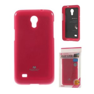 CUSTODIA GEL TPU SILICONE per SAMSUNG G3586 GALAXY CORE LITE COLORE FUCSIA LUCIDO CON GLITTER ALTA QUALITA' MERCURY BLISTER