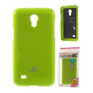 CUSTODIA GEL TPU SILICONE per SAMSUNG G3586 GALAXY CORE LITE COLORE VERDE LUCIDO CON GLITTER ALTA QUALITA' MERCURY BLISTER