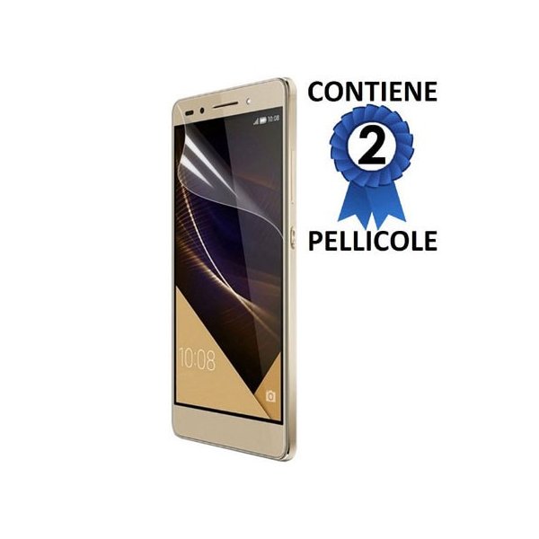 PELLICOLA PROTEGGI DISPLAY per HUAWEI HONOR 7 CONFEZIONE 2 PEZZI