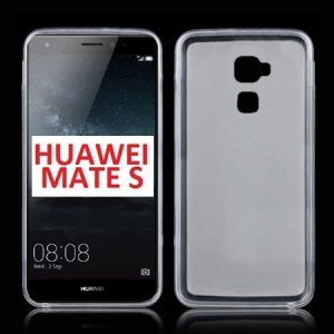 CUSTODIA GEL TPU SILICONE per HUAWEI MATE S COLORE BIANCO TRASPARENTE