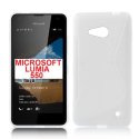 CUSTODIA GEL TPU SILICONE DOUBLE per MICROSOFT LUMIA 550 COLORE BIANCO