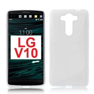 CUSTODIA GEL TPU SILICONE DOUBLE per LG V10, F600K, F600L, F600S COLORE BIANCO