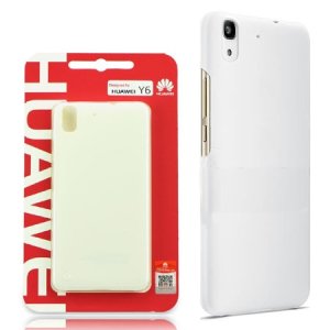 CUSTODIA BACK CASE POSTERIORE RIGIDA SLIM 0,8mm ORIGINALE per HUAWEI Y6, HONOR 4A COLORE BIANCO BLISTER