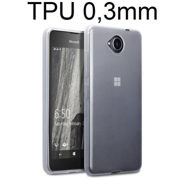 CUSTODIA per MICROSOFT LUMIA 650 IN GEL TPU SILICONE ULTRA SLIM 0,3mm TRASPARENTE