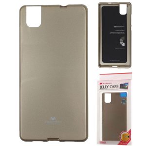 CUSTODIA GEL TPU SILICONE per HUAWEI SHOT X, HONOR 7i COLORE ORO LUCIDO CON GLITTER ALTA QUALITA' MERCURY BLISTER