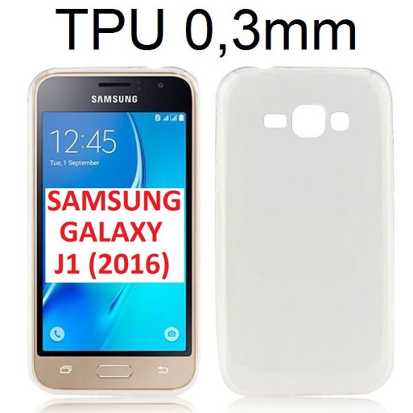 CUSTODIA GEL TPU SILICONE ULTRA SLIM 0,3mm TRASPARENTE per SAMSUNG SM-J120 GALAXY J1 (2016)