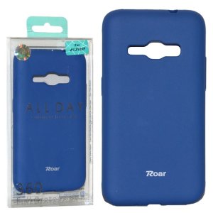 CUSTODIA GEL TPU SILICONE per SAMSUNG SM-J120 GALAXY J1 (2016) COLORE BLU ALTA QUALITA' ROAR COLORFUL BLISTER