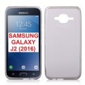 CUSTODIA GEL TPU SILICONE per SAMSUNG SM-J210 GALAXY J2 (2016) COLORE NERO TRASPARENTE