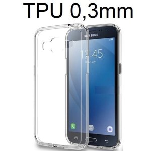 CUSTODIA GEL TPU SILICONE ULTRA SLIM 0,3mm TRASPARENTE per SAMSUNG SM-J210 GALAXY J2 (2016)