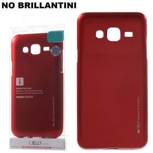 CUSTODIA GEL TPU SILICONE per SAMSUNG SM-J210 GALAXY J2 (2016) COLORE ROSSO ALTA QUALITA' MERCURY I-JELLY (NO BRILLANTINI)
