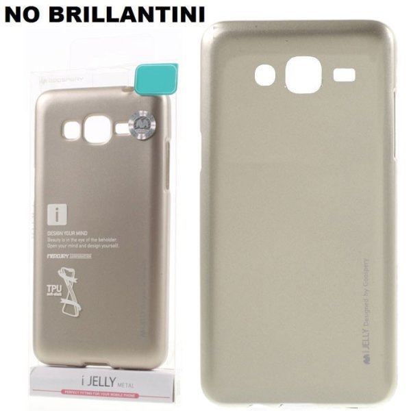 CUSTODIA GEL TPU SILICONE per SAMSUNG SM-J210 GALAXY J2 (2016) COLORE ORO ALTA QUALITA' MERCURY I-JELLY (NO BRILLANTINI)