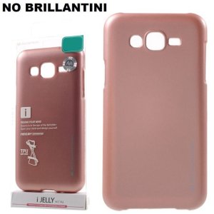 CUSTODIA GEL TPU SILICONE per SAMSUNG SM-J210 GALAXY J2 (2016) COLORE ROSA ORO ALTA QUALITA' MERCURY I-JELLY (NO BRILLANTINI)