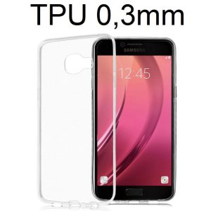 CUSTODIA GEL TPU SILICONE ULTRA SLIM TRASPARENTE 0,3mm per SAMSUNG SM-C5000 GALAXY C5