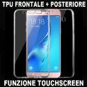 CUSTODIA per SAMSUNG SM-J510 GALAXY J5 2016 IN GEL TPU SILICONE FRONTALE + POSTERIORE ULTRA SLIM 0,3mm TRASPARENTE