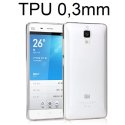 CUSTODIA GEL TPU SILICONE ULTRA SLIM TRASPARENTE 0,3mm per XIAOMI MI4