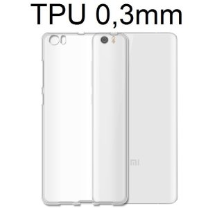 CUSTODIA GEL TPU SILICONE ULTRA SLIM TRASPARENTE 0,3mm per XIAOMI MI 5