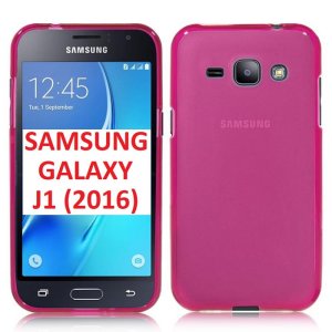 CUSTODIA GEL TPU SILICONE per SAMSUNG SM-J120 GALAXY J1 (2016) COLORE ROSA TRASPARENTE