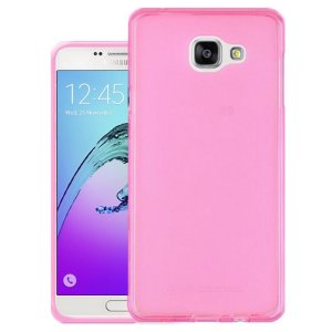 CUSTODIA GEL TPU SILICONE per SAMSUNG SM-A310 GALAXY A3 (2016) COLORE ROSA TRASPARENTE