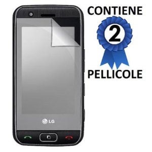 PELLICOLA PROTEGGI DISPLAY LG GT505 CONFEZIONE 2 PEZZI