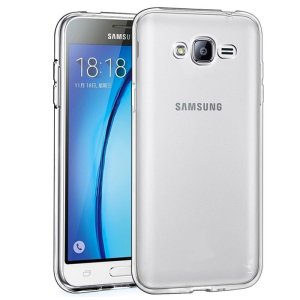CUSTODIA GEL TPU SILICONE TRASPARENTE per SAMSUNG SM-J320 GALAXY J3 2016