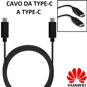 CAVO TYPE-C / TYPE-C 3.1 ORIGINALE HUAWEI LX-1030 - LUNGHEZZA 1 MT COLORE NERO BULK
