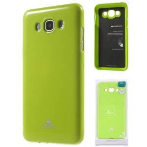 CUSTODIA GEL TPU SILICONE per SAMSUNG SM-J710F GALAXY J7 2016 COLORE VERDE LUCIDO CON GLITTER ALTA QUALITA' MERCURY