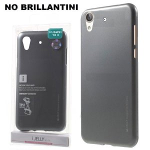 CUSTODIA GEL TPU SILICONE per HUAWEI Y6 II, HONOR 5A COLORE GRIGIO ALTA QUALITA' MERCURY I-JELLY BLISTER (NO BRILLANTINI)