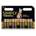 BATTERIE STILO AA 1,5V LR6 BLISTER 8 PEZZI DURACELL