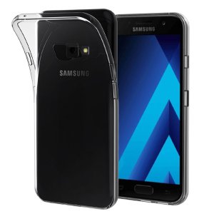 CUSTODIA per SAMSUNG SM-A320 GALAXY A3 (2017) IN GEL TPU SILICONE TRASPARENTE