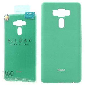 CUSTODIA per ASUS ZENFONE 3 DELUXE (ZS570KL, Z016S) IN GEL TPU SILICONE COLORE VERDE ACQUA ALTA QUALITA' ROAR COLORFUL BLISTER