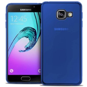 CUSTODIA per SAMSUNG SM-A310 GALAXY A3 (2016) IN GEL TPU SILICONE COLORE BLU TRASPARENTE