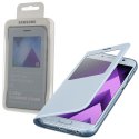 CUSTODIA ORIGINALE per SAMSUNG SM-A520 GALAXY A5 (2017) - S VIEW STANDING COVER CON FINESTRA E STAND COLORE BLU BLISTER