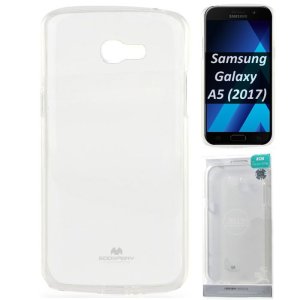 CUSTODIA per SAMSUNG SM-A520 GALAXY A5 (2017) IN GEL TPU SILICONE TRASPARENTE ALTA QUALITA' MERCURY BLISTER