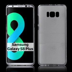CUSTODIA per SAMSUNG SM-G955 GALAXY S8 PLUS IN GEL TPU SILICONE COLORE BIANCO TRASPARENTE