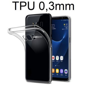 CUSTODIA per SAMSUNG SM-G950 GALAXY S8 IN GEL TPU SILICONE ULTRA SLIM 0,3mm TRASPARENTE
