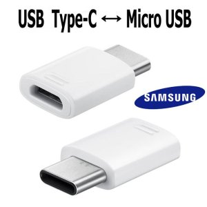 ADATTATORE ORIGINALE SAMSUNG EE-GN930BWEGWW DA TYPE-C A MICRO USB COLORE BIANCO BULK SEGUE COMPATIBILITA'..