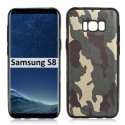 CUSTODIA per SAMSUNG SM-G950 GALAXY S8 IN GEL TPU SILICONE CON FANTASIA MILITARE COLORE VERDE