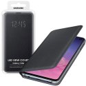 CUSTODIA ORIGINALE per SAMSUNG GALAXY S10e (SM-G970) - LED VIEW COVER COLORE NERO EF-NG970PBEGWW BLISTER