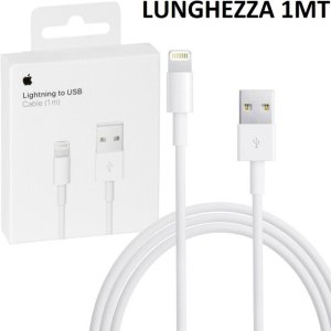 CAVO USB LIGHTNING ORIGINALE APPLE MQUE2ZM/A - LUNGHEZZA 1 MT COLORE BIANCO BLISTER