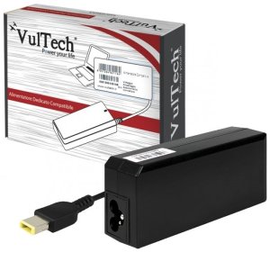 CARICATORE DA RETE PER NOTEBOOK LENOVO 90W 20V 4.5A CONNETTORE SQUARE TIPS COLORE NERO LN2045SQ-312 VULTECH BLISTER