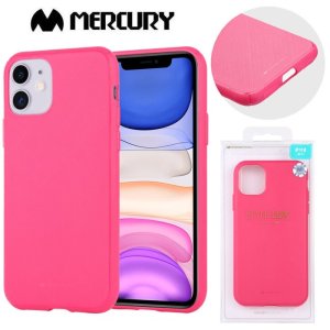 CUSTODIA per APPLE IPHONE 11 (6.1") IN GEL TPU SILICONE COLORE FUCSIA ALTA QUALITA' MERCURY STYLE LUX BLISTER