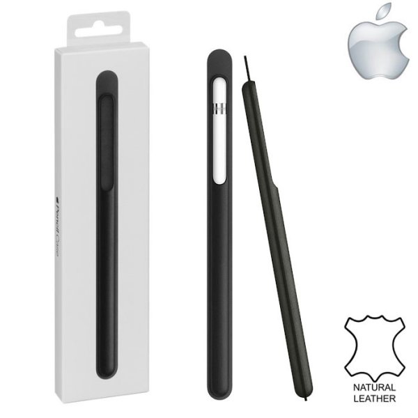 CUSTODIA ORIGINALE APPLE MQ0X2ZM/A per APPLE PENCIL (SERIE 1/2) IN PELLE COLORE NERO BLISTER