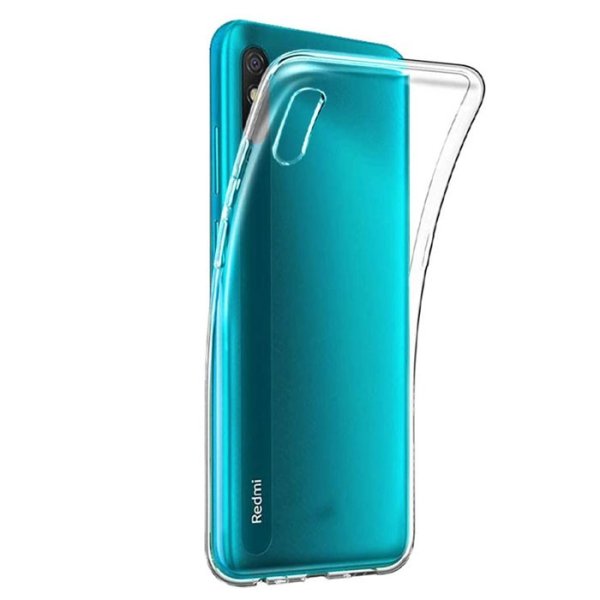 CUSTODIA per XIAOMI REDMI 9A, REDMI 9AT IN GEL TPU SILICONE TRASPARENTE