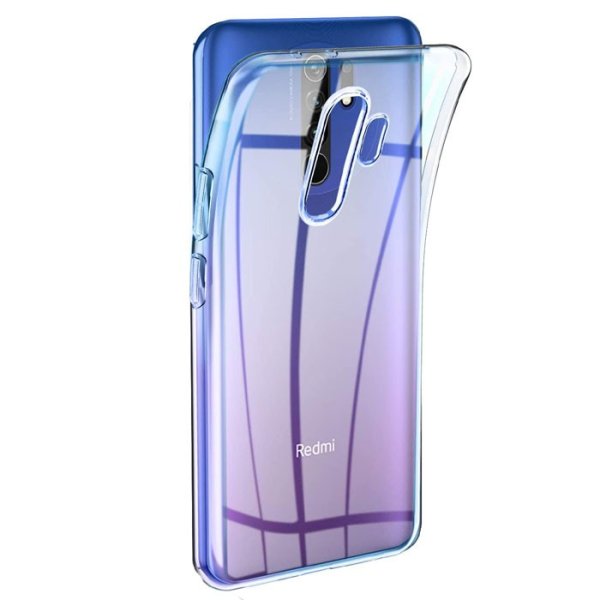 CUSTODIA per XIAOMI REDMI 9 IN GEL TPU SILICONE TRASPARENTE