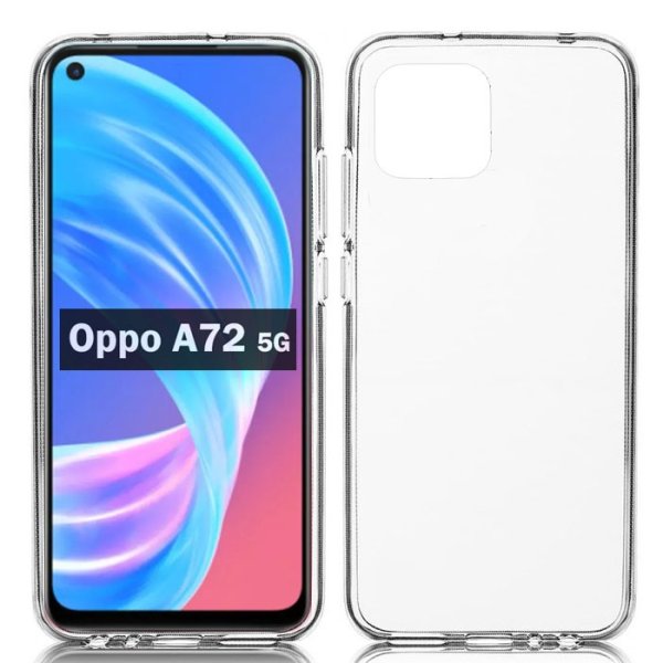CUSTODIA per OPPO A72 5G, A72N 5G, A73 5G, A53 5G IN GEL TPU SILICONE TRASPARENTE - ATTENZIONE..